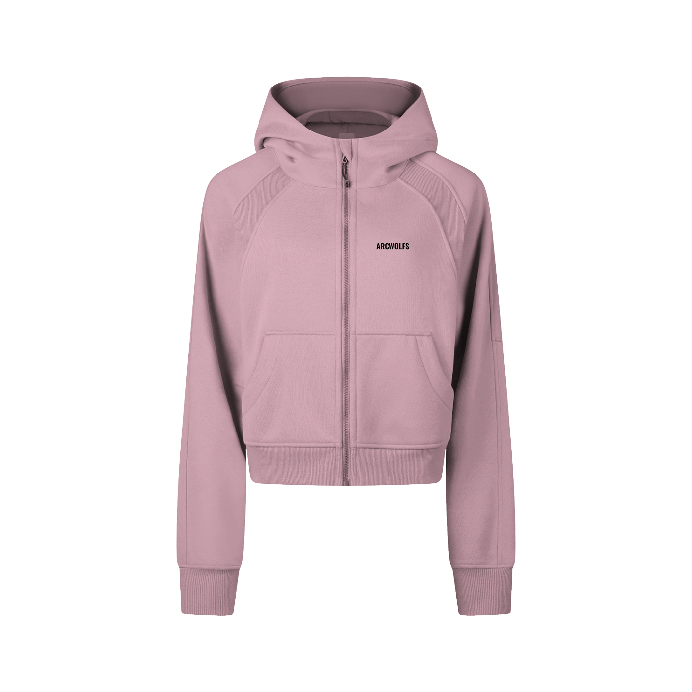 ArcWolfs Cropped Zip-Through Hoodie