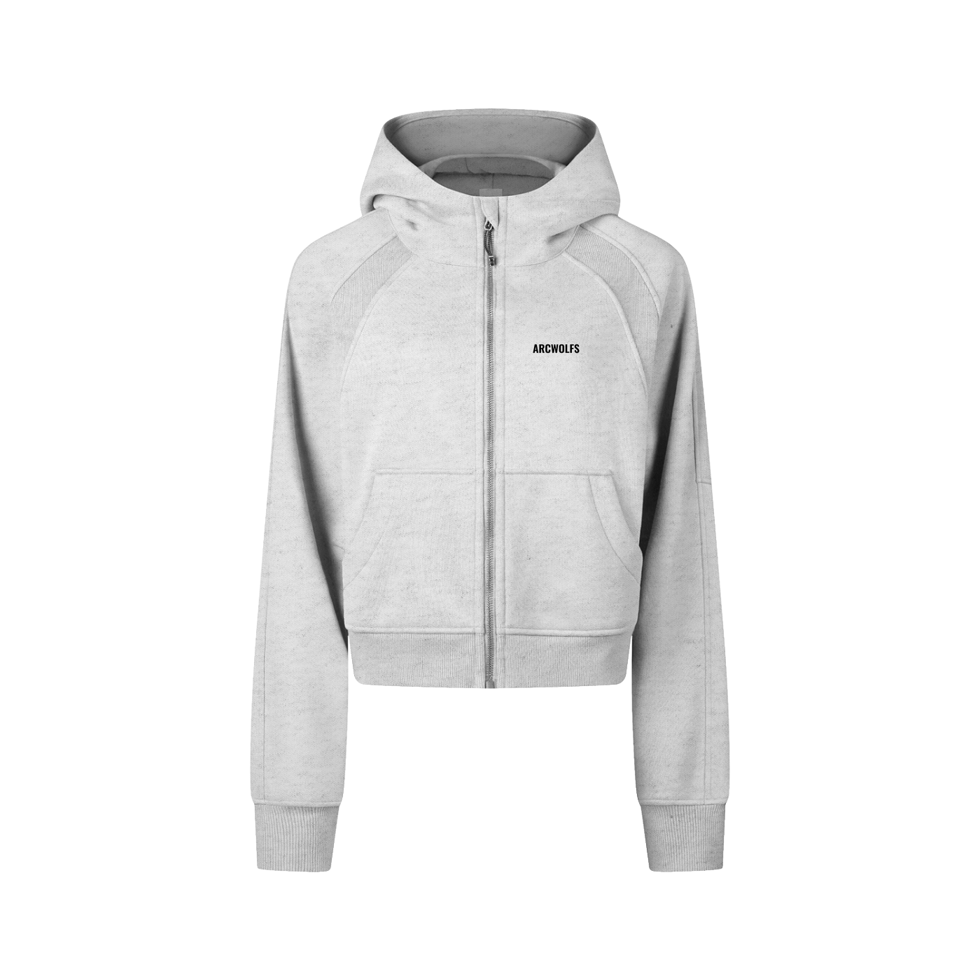 ArcWolfs Cropped Zip-Through Hoodie