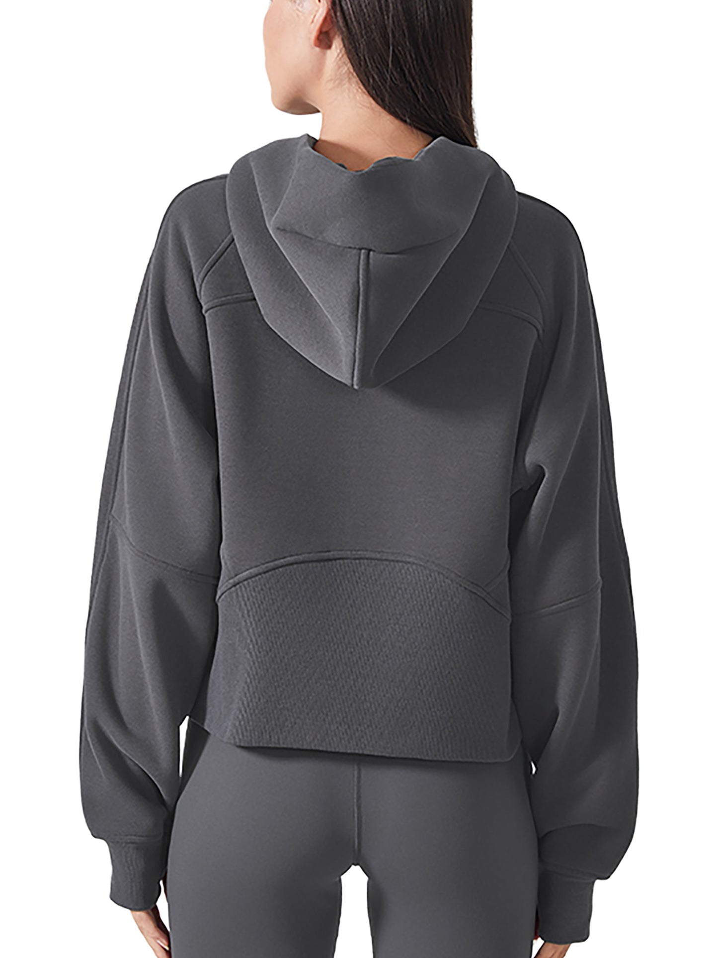 ArcWolfs Cropped Zip-Through Hoodie